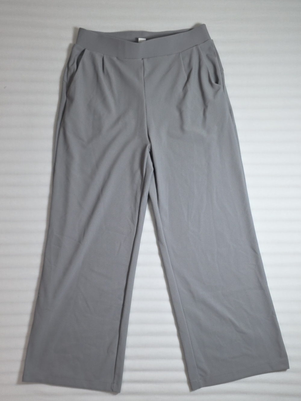 0893 Halara High Waisted Wide Leg Micro Waffle Work Pants; M/P